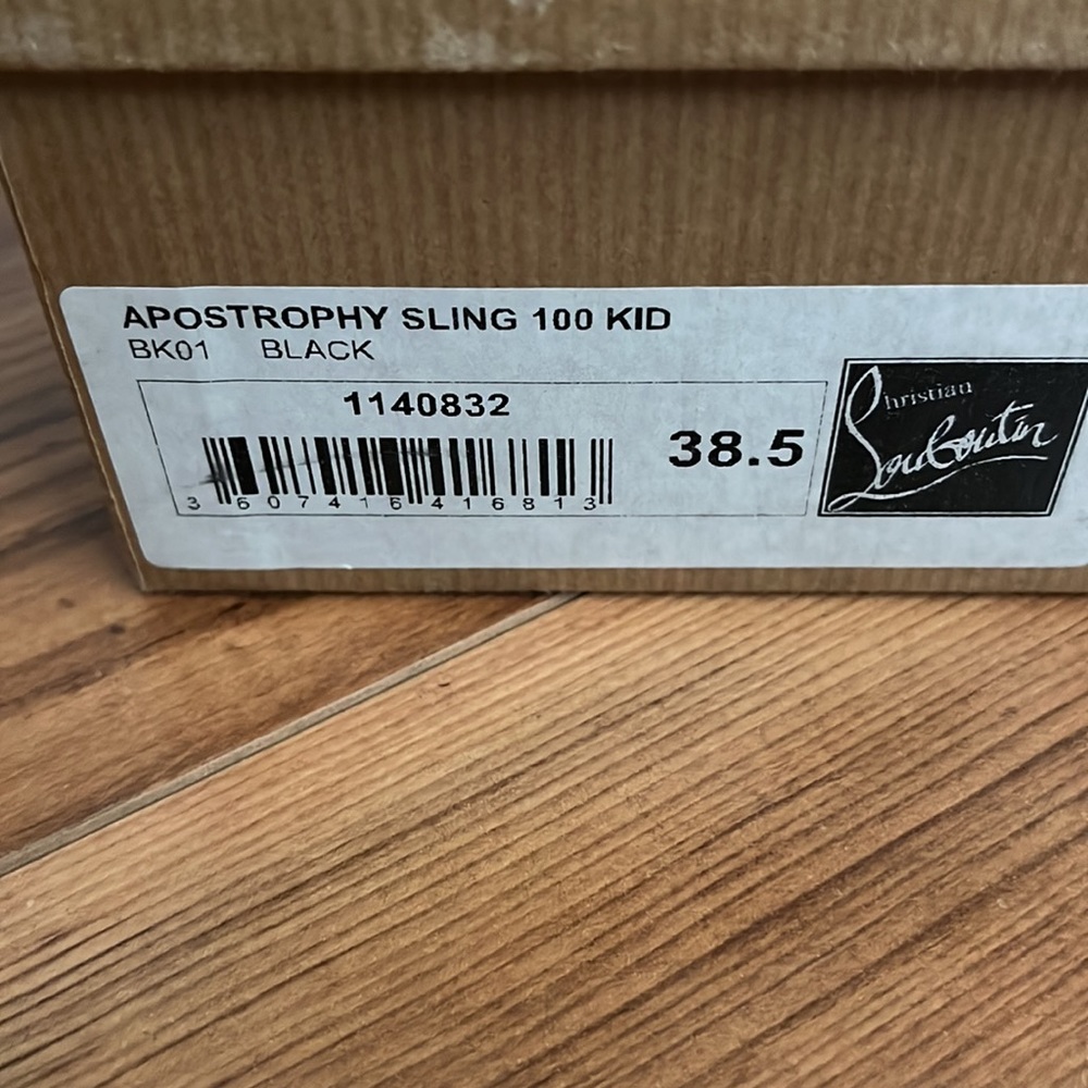 Christian Louboutin Black Pointed Slingback Pumps - Picture 2 of 7